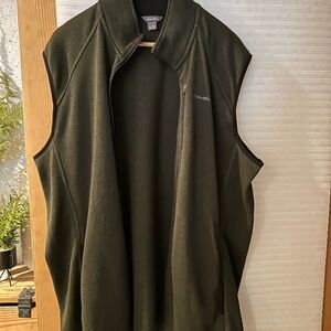 Eddie Bauer Dark Green Fleece Vest